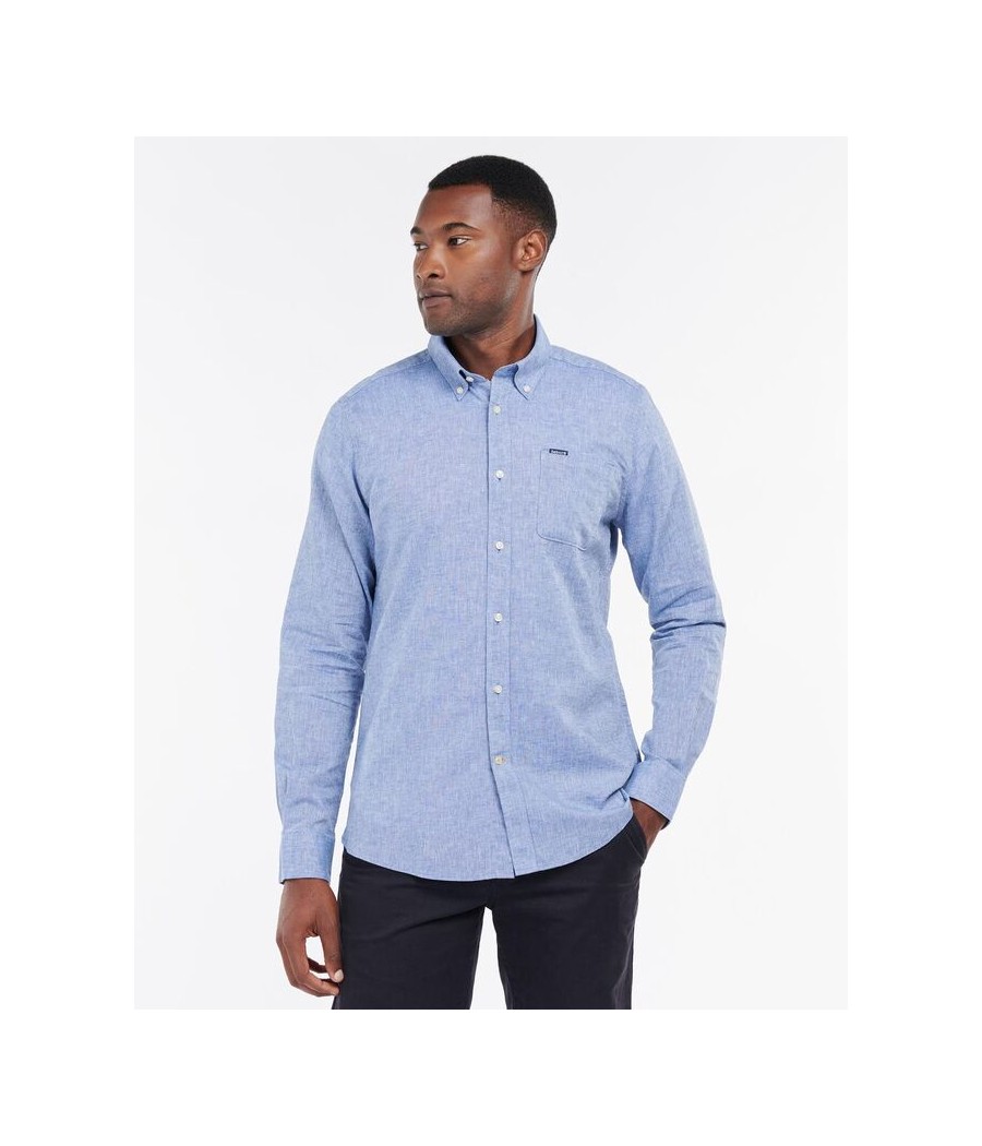 BARBOUR-CAMICIA MISTO LINO